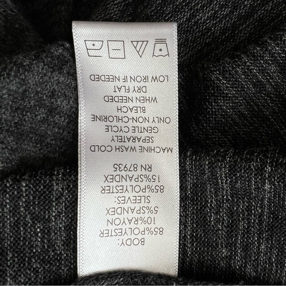 LOGO by Lori Goldstein Zip Front Cardigan M Microfiber Sleeves Shark Bite Hem - Picture 8 of 8